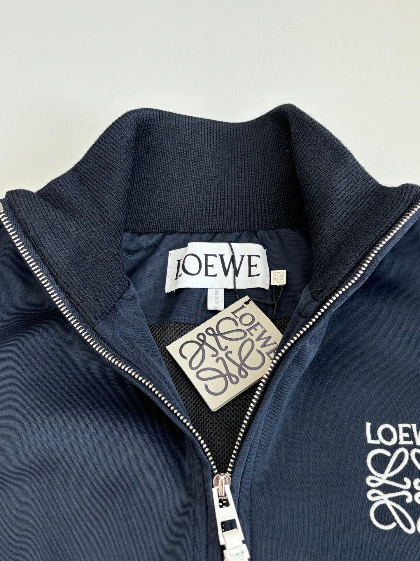 Loewe Logo Embroidered Blue Tracksuit - Jacket & Pants Set - Unisex
