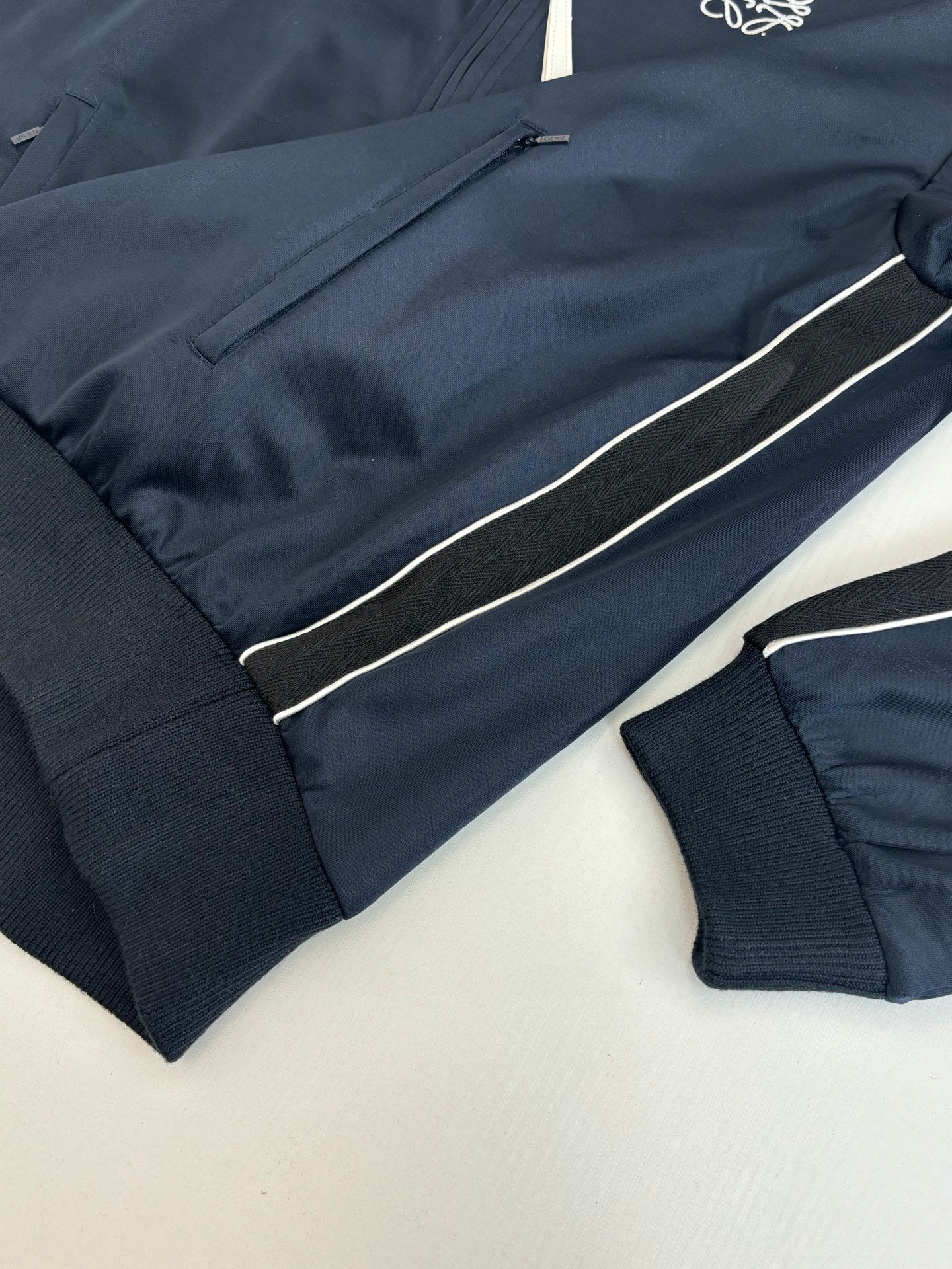 Loewe Logo Embroidered Blue Tracksuit - Jacket & Pants Set - Unisex