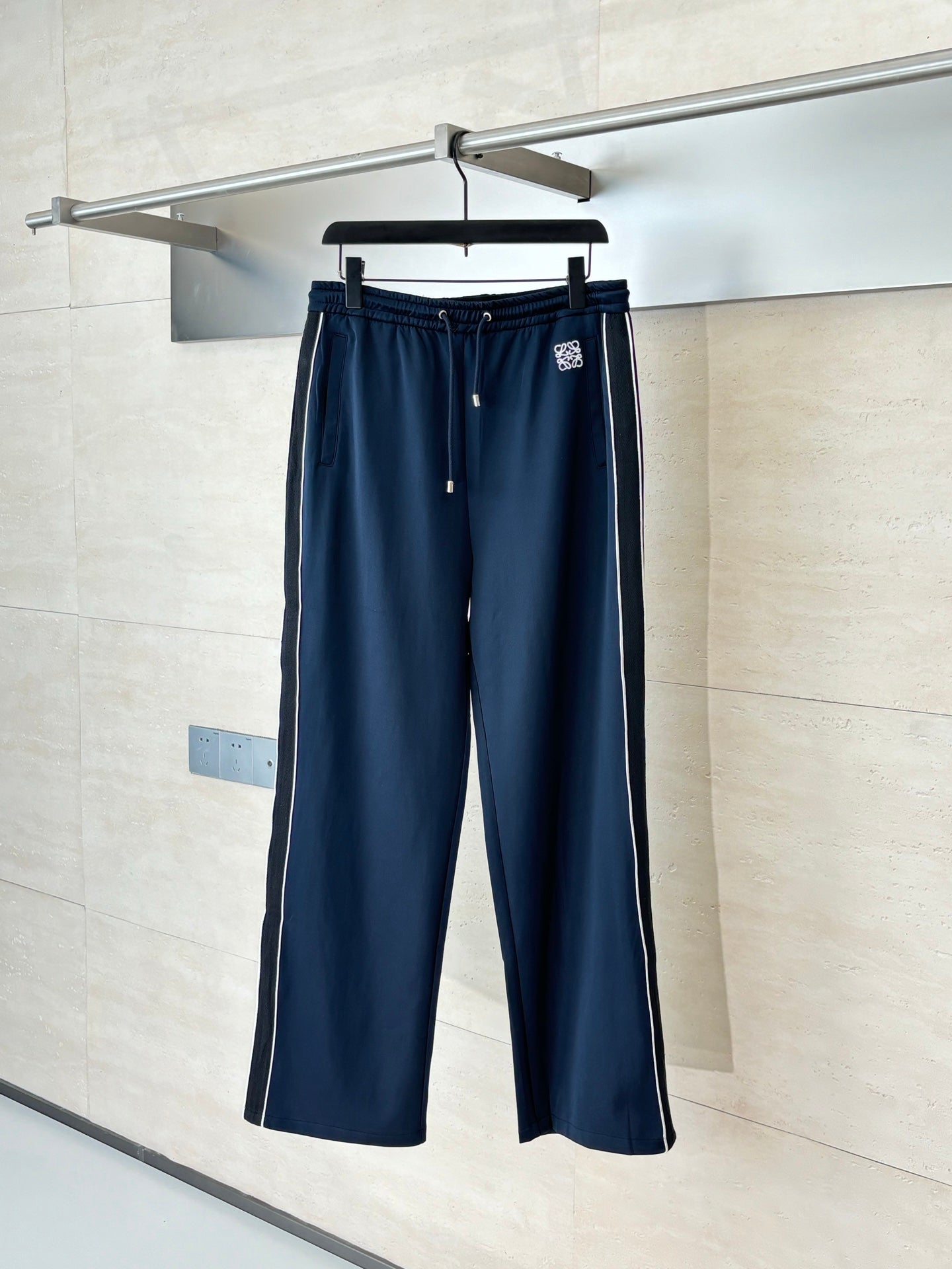 Loewe Logo Embroidered Blue Tracksuit - Jacket & Pants Set - Unisex