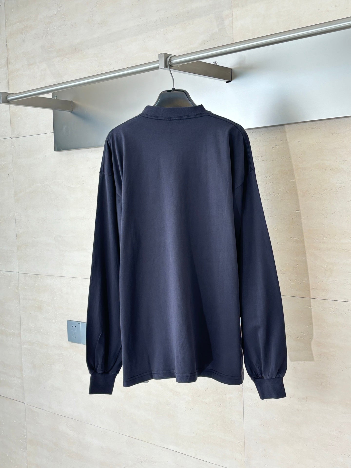 Balenciaga Vintage Logo Print Long Sleeve T-shirt