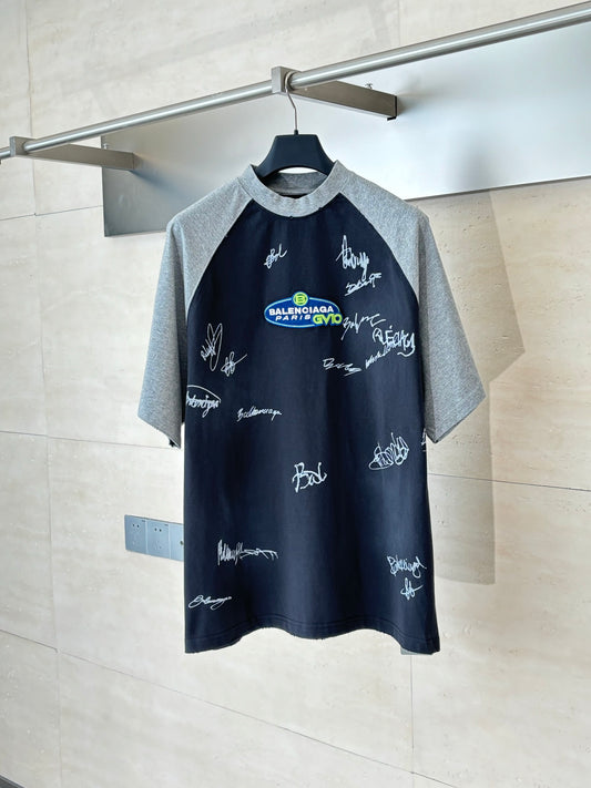 Balenciaga Raglan Sleeve Short-Sleeve T-shirt