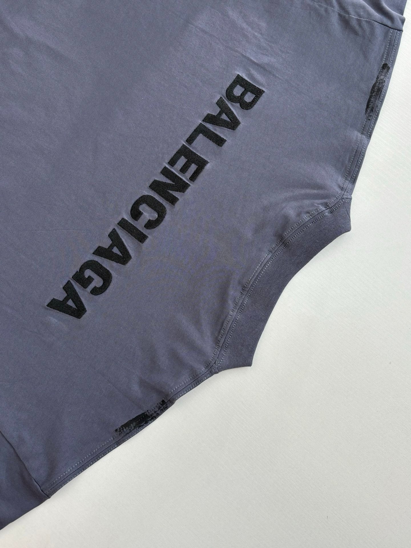 Balenciaga Ink Stained Embroidered Short-Sleeve T-shirt