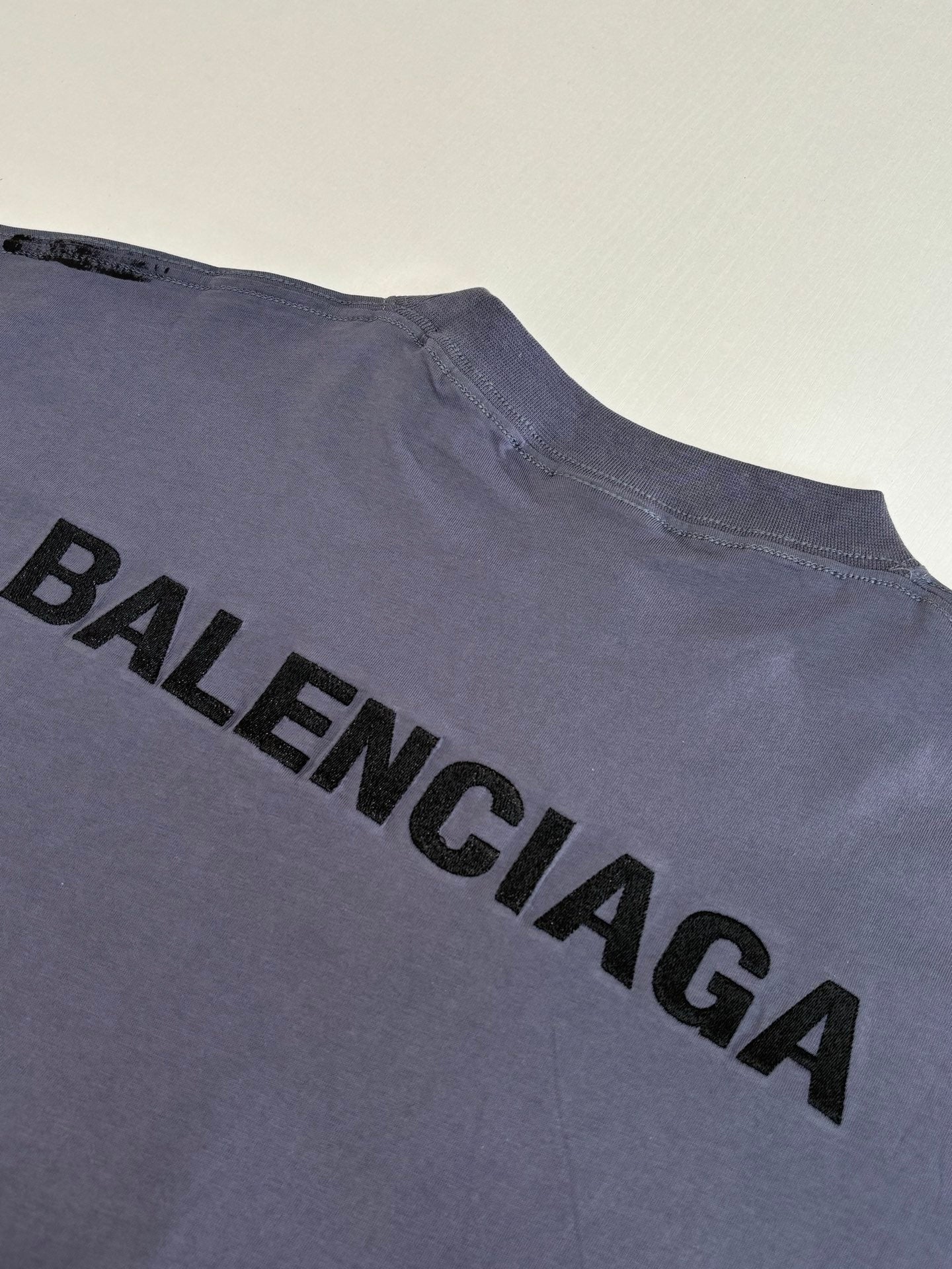 Balenciaga Ink Stained Embroidered Short-Sleeve T-shirt