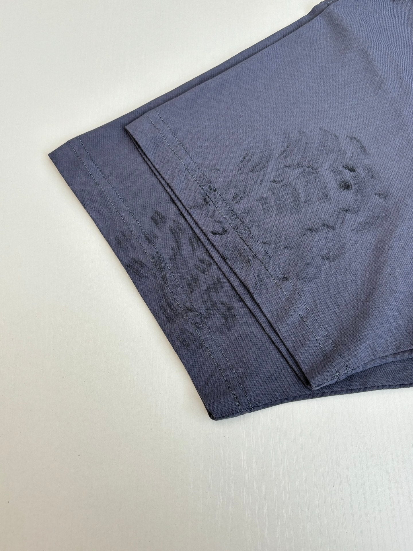 Balenciaga Ink Stained Embroidered Short-Sleeve T-shirt