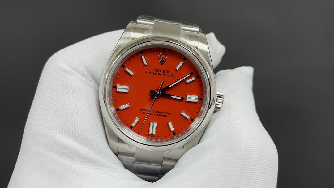 Coral Red 36MM Watch